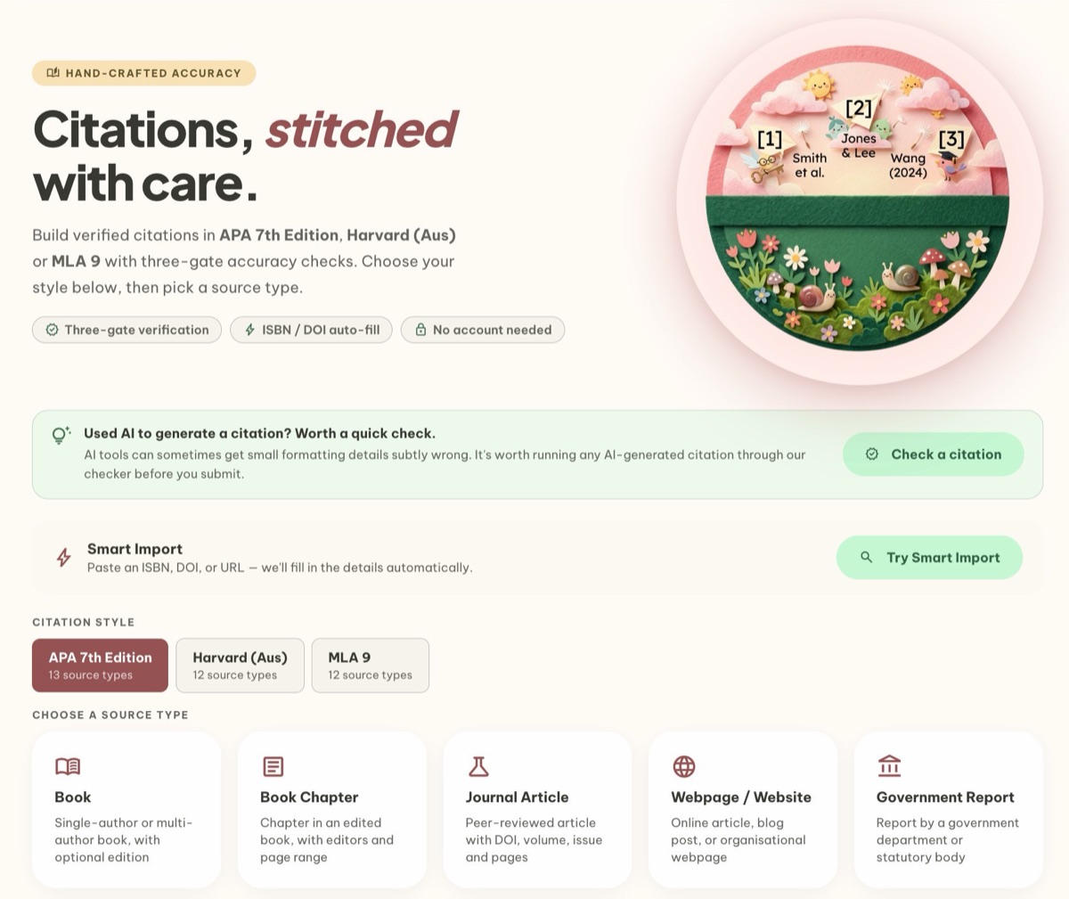 WellaCite citation builder